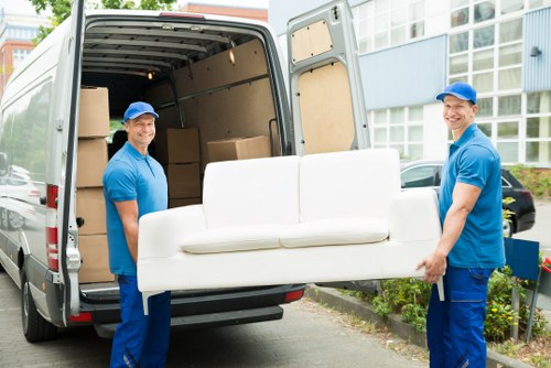 Man and van vehicle ready for a booked transport job