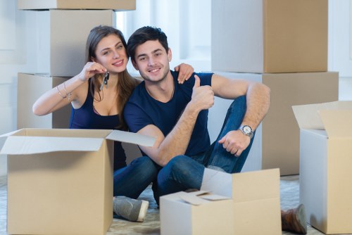 Man And A Van Putney pricing overview with moving van and boxes