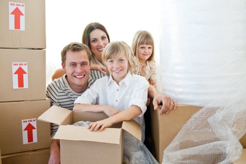 Secure transport of household goods in a moving van