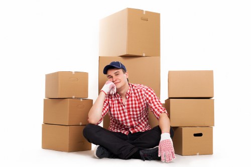 Putney moving vehicle ready for furniture collection